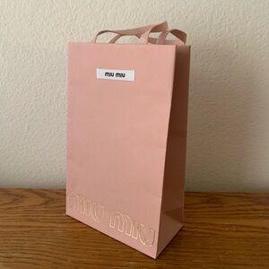 Miu Miu Empty Small Paper Bag